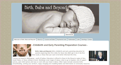 Desktop Screenshot of birthbubsandbeyond.com.au